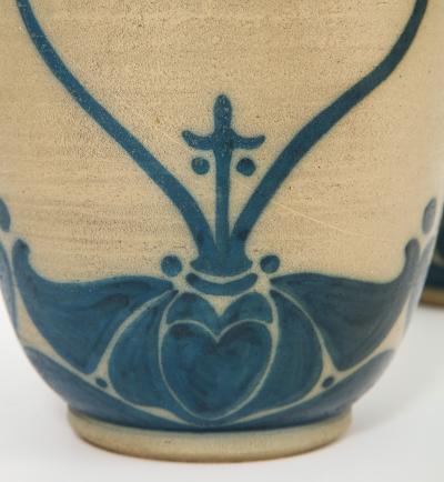 Galileo Chini Pair of Galileo Chini Vases by Fornaci di San Lorenzo Mugello