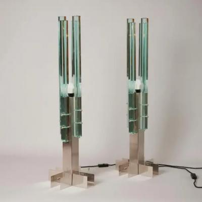 Gallotti Radice Pair of Large Gallotti and Radice Table Lights C1965