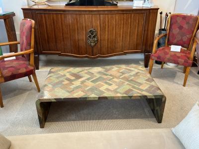 Galuchat Shagreen Waterfall Coffee Table
