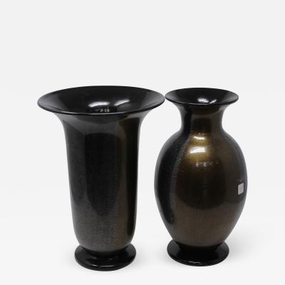 Gambaro Poggi Silver Gold Murano Vases