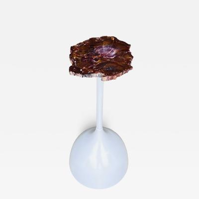 Gamboa Permica Araucaria Petrified Wood Side Table