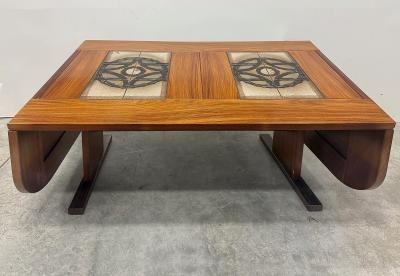 Gangso Mobler Poul H Poulsen Gangs M bler Danish Tile Top Dining Table in Teak Signed
