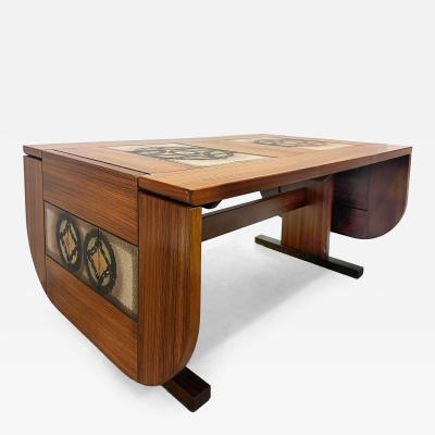 Gangso Mobler Poul H Poulsen Gangs M bler Danish Tile Top Dining Table in Teak Signed