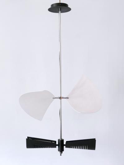 Garcia Garay Amazing Garcia Garay Enterprise Wing Chandelier or Ceiling Lamp Spain 1980s