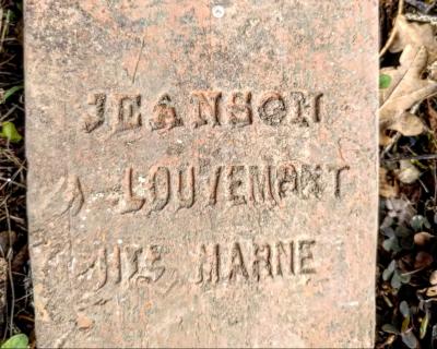 Garden border tiles Jeanson Louvemont France circa 1880