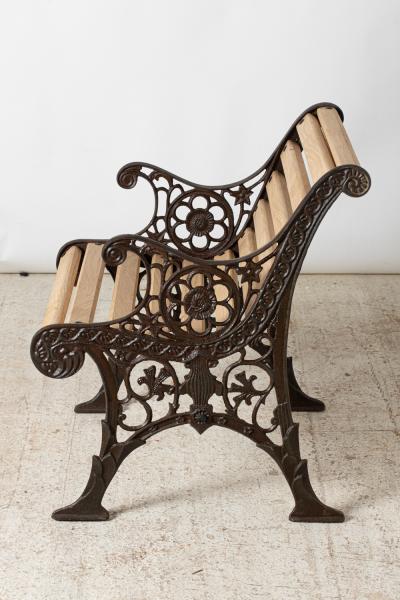 Garden set in cast iron and wood France circa 1930