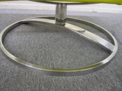 Gardner Leaver Pair of Gardner Leaver for Steelcase Oversized Chrome Swivel Lounge Chairs