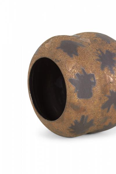 Gary DiPasquale Gary DiPasquale Contemporary Bronze Texture and Black Starburst Patterned Curved