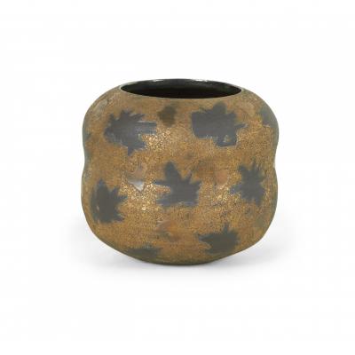 Gary DiPasquale Gary DiPasquale Contemporary Bronze Texture and Black Starburst Patterned Curved
