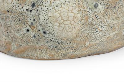 Gary DiPasquale Gary DiPasquale Contemporary Off White Textural Raised Lobed Cylindrical Vase