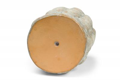 Gary DiPasquale Gary DiPasquale Contemporary Off White Textural Raised Lobed Cylindrical Vase