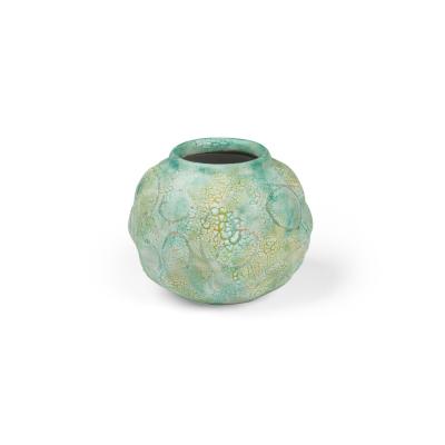 Gary DiPasquale Gary DiPasquale Contemporary Textural Amorphic Form Monochromatic Lobed Round Ce
