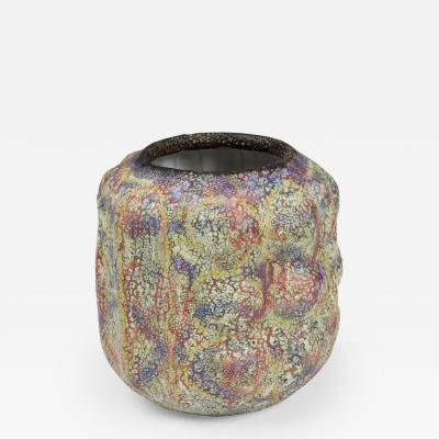 Gary DiPasquale Gary DiPasquale Contemporary Textural Amorphic Form Multi Colored Lobed Cylindri