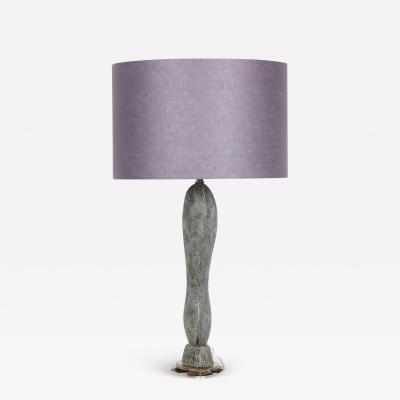 Gary DiPasquale Gary Dipasquale Contemporary Black And Blue Pebbled Finish Ceramic Table Lamp