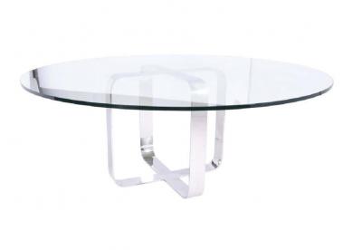 Gary Gutterman Gary Gutterman Stainless Steel Dining Table and Chair Set Axius Designs 1970