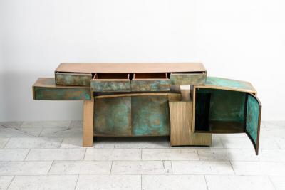 Gary Magakis Gary Magakis Bronze Bridged Console with Cabinets USA 2023