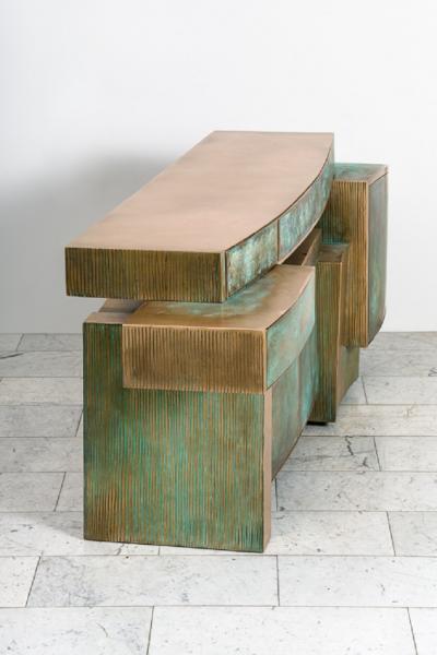 Gary Magakis Gary Magakis Bronze Bridged Console with Cabinets USA 2023