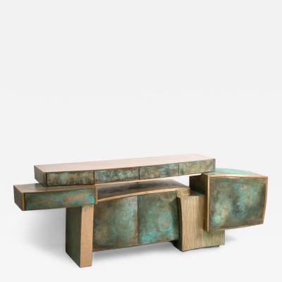 Gary Magakis Gary Magakis Bronze Bridged Console with Cabinets USA 2023