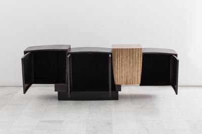 Gary Magakis Gary Magakis Steel and Layered Bronze Cantilevered Console USA 2016