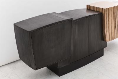Gary Magakis Gary Magakis Steel and Layered Bronze Cantilevered Console USA 2016