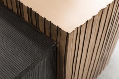 Gary Magakis Gary Magakis Steel and Layered Bronze Cantilevered Console USA 2016