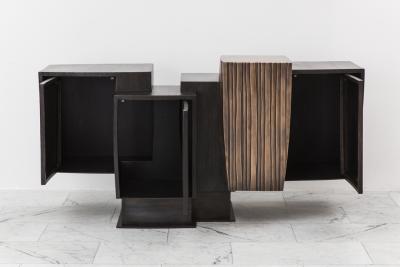 Gary Magakis Gary Magakis Steel and Layered Bronze Compact Console USA 2017