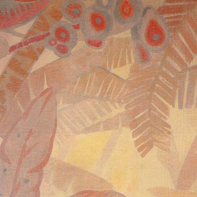Gaston Andre Art Deco Signed Gaston Andre Oil on Canvas Tropical Landscape of Palms