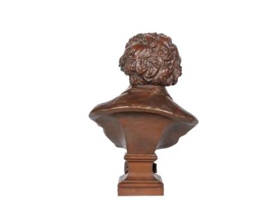 Gaston Leroux A Monumental Richly Patinated Bronze Bust of Beethoven by G Leroux