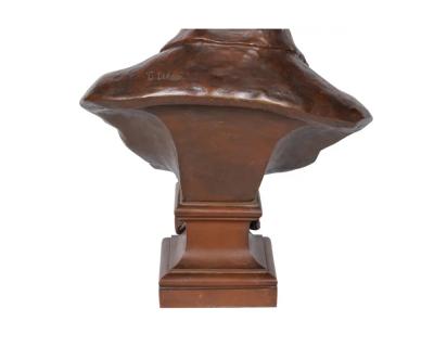 Gaston Leroux A Monumental Richly Patinated Bronze Bust of Beethoven by G Leroux