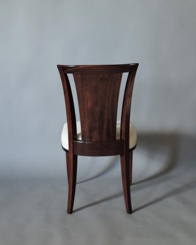 Gaston Poisson A Set of Six French Art Deco Mahogany Dining Chairs by Gaston Poisson