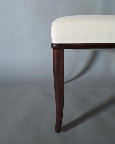 Gaston Poisson A Set of Six French Art Deco Mahogany Dining Chairs by Gaston Poisson