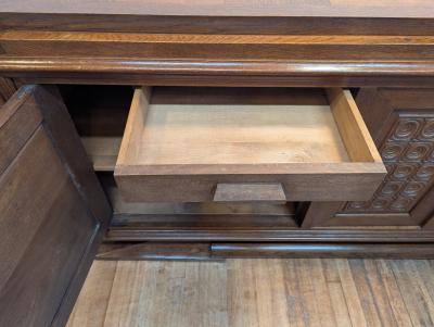 Gaston Poisson French Modernist Art Deco Credenza Sideboard