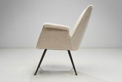 Gastone Rinaldi Chair with Lacquered Brass Legs by Gastone Rinaldi Attr for Rima Italy 1950s