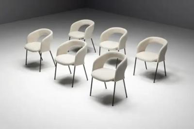 Gastone Rinaldi Dining Chairs by Gastone Rinaldi for Rima Italy 1950s