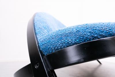 Gastone Rinaldi Gio Ponti Mid Century Blue Saturno Sofa by Gastone Rinaldi for Rima