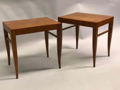 Gastone Rinaldi Gio Ponti Pair of Italian Midcentury Wood Benches Gio Ponti Hotel Parco di Principe
