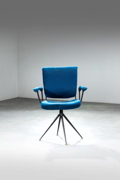 Gastone Rinaldi Rare Swivel Chair DU24