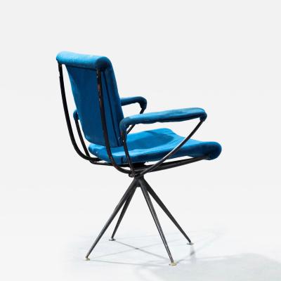 Gastone Rinaldi Rare Swivel Chair DU24