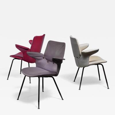 Gastone Rinaldi Set of 3 Gastone Rinaldi DU20 side chairs