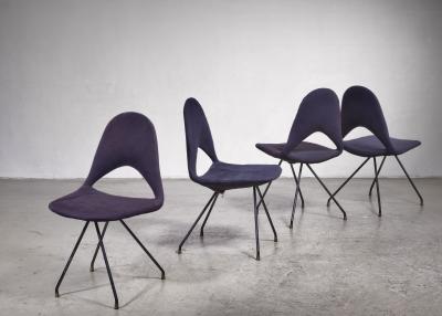 Gastone Rinaldi Set of 4 Gastone Rinaldi chairs for Rima