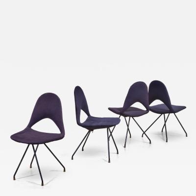 Gastone Rinaldi Set of 4 Gastone Rinaldi chairs for Rima