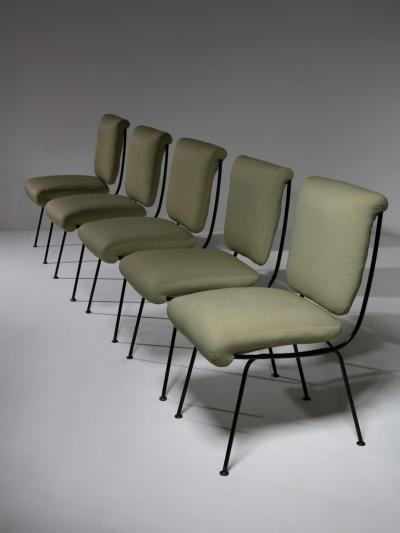 Gastone Rinaldi Set of Five DU24 Chairs by Gastone Rinaldi for Rima