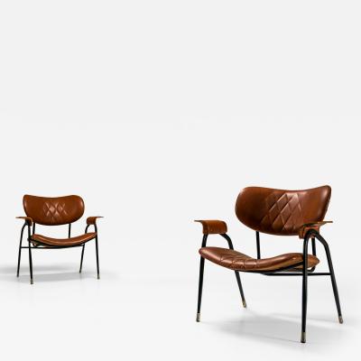 Gastone Rinaldi Two Armchairs By Gastone Rinaldi For Rima Italy 1950s