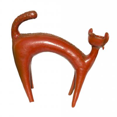 Gatto ceramic sculpture