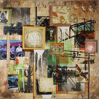Gavin Sewell Modern Art Mixed Media Painting