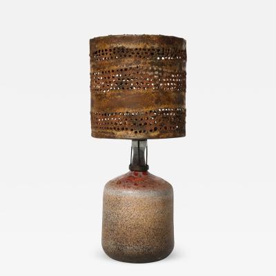 Gavino Tilocca Brutalist Table Lamp by Gavino Tilocca