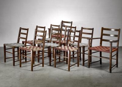 Gemla Set of 10 dining chairs by Gemla