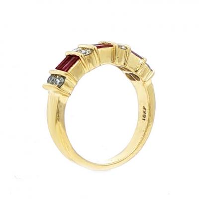 Gemlok Ruby and Diamond Band