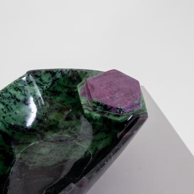 Gemstone bowl Amethyst Germany 1960s 70s