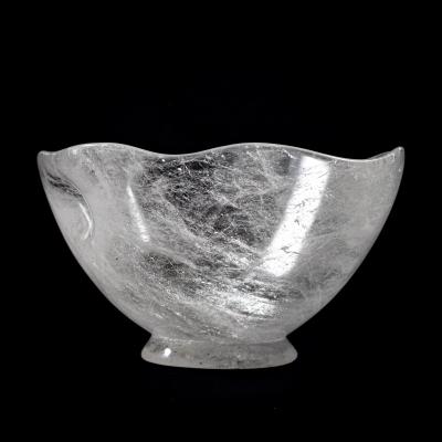 Gemstone bowl Rock Crystal 1960s 70s